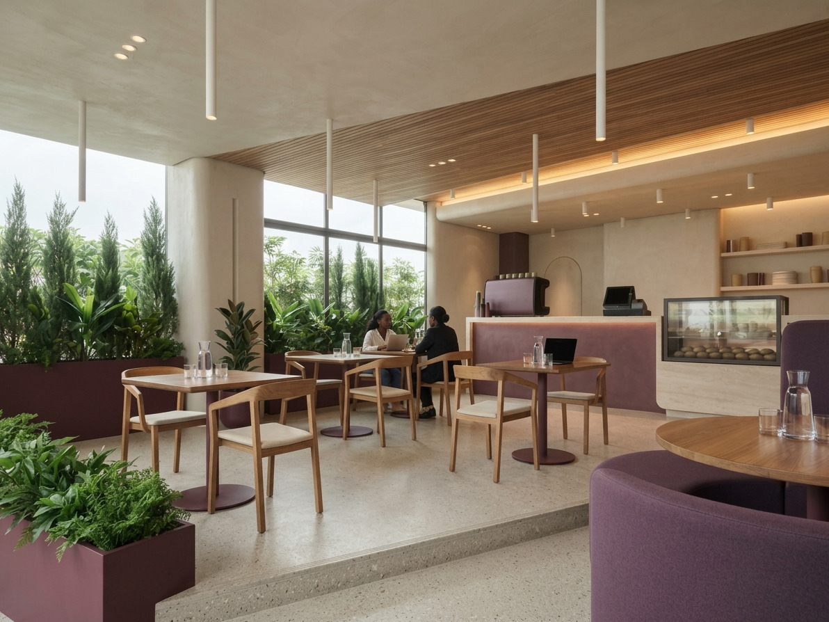 The Lento lounge and counter by day